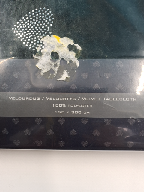 Grå velour dug